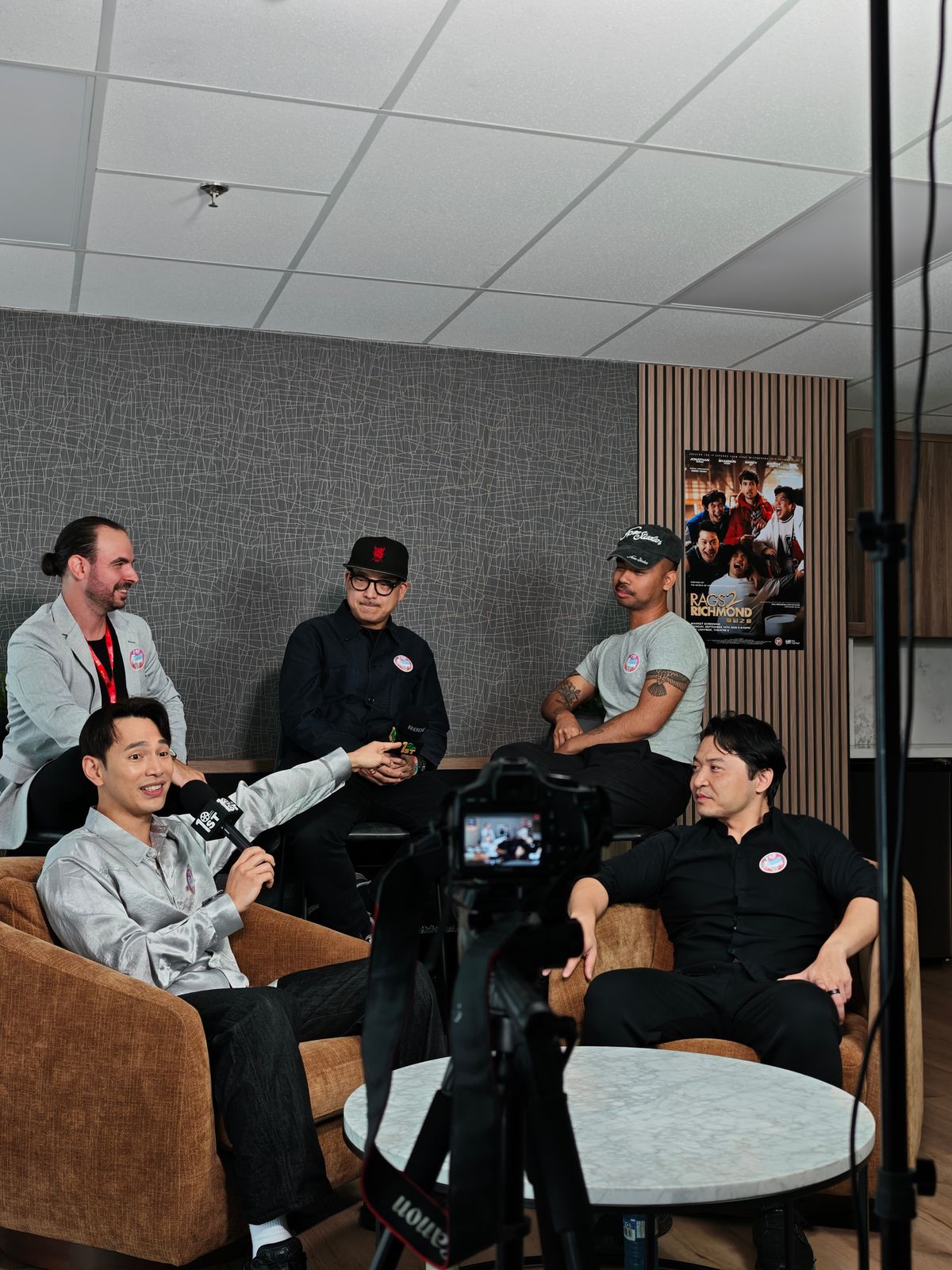 The team with host Stefano Bove at 1st On Film